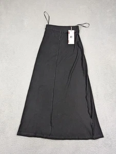 Udel New York Rock Damen klein schwarz Rippwaschung Maxi gerippt 100% Baumwolle Gummizug - Bild 1 von 13