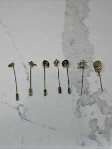 7 Vintage Stick Pins - Picture 1 of 4