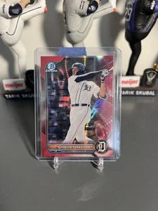 2022 Bowman Chrome Prospects Spencer Torkelson #BCP-6 Red Lava /5 - Picture 1 of 3