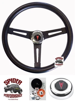 1969-1989 Pontiac steering wheel 13 1/2" MUSCLE CAR CHROME - Image 1 of 4