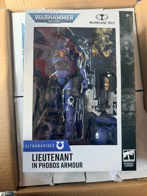McFarlane Warhammer 40,000 Lieutenant in Phobos Armour (Ultramarines) Sealed - image 1 of 2