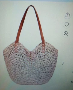 Straw Bags For Women Summer Beach Woven Tote Hobo Handbag Casual Straw Shoulder - Picture 1 of 4