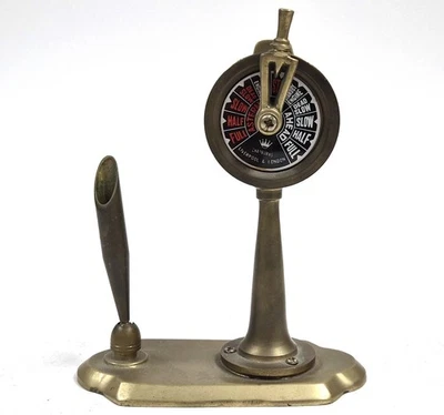 Vintage Chadburn S Messing Schreibtisch Schiff Telegraph Stift Halter – 6in– - Bild 1 von 4
