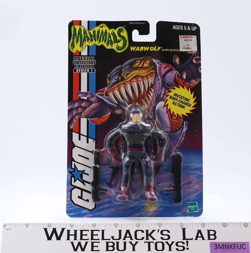 Warwolf Manimals Edición Especial Coleccionista Serie 1 GI Joe 2000 Hasbro MOSC NUEVO Foto 1 de 4