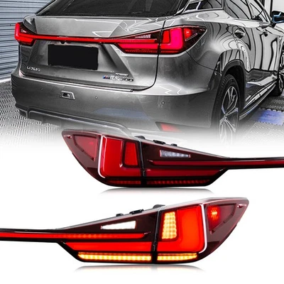 Conjunto de luces traseras LED rojas para Lexus RX350 RX450 RXF 2016-2022 Foto 1 de 4