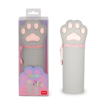 LEGAMI 2-IN-1 KAWAII FEDERMÄPPCHEN SCHLAMPER STIFTHALTER MEOW PFOTE KATZE NEU