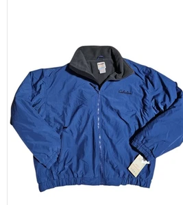 NWT Cabelas Jacket Mens XL Blue Above Sea Level Fleece Lined Zip Up Insulated/FM - Picture 1 of 6