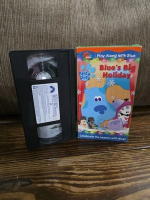 Blue's Clues - Play Along with Blue: Blue's Big Holiday VHS Tape 2001 Cartoon - Image 1 of 4
