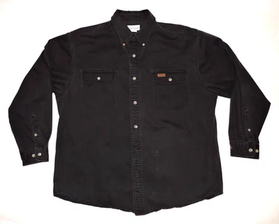 Carhardtt Mens Long Sleeve XL Button Up Shirt Heavy Weight S09BLK - Image 1 of 4