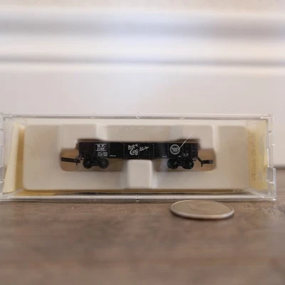 Z Scale   Micro Trains Line # 14305-2  MISSOURI PACIFIC  gondola  MP 7127 - Image 1 of 2