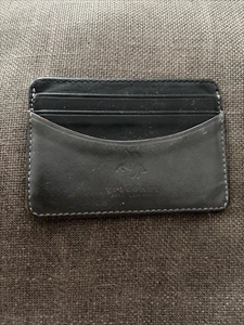 Visconti Unisex Grey Black Genuine Leather Card Holder ID Passholder Wallet - Picture 1 of 9
