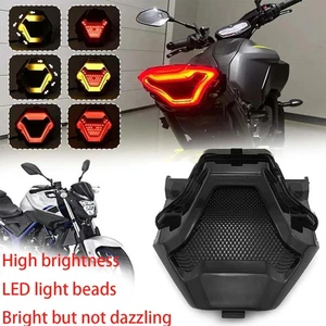 LED Tail Brake Turn Signal Integrated For 2014-17 MT-07 FZ07 2015-2024 R3 MT03  - Picture 1 of 11