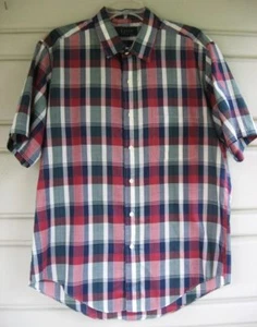 Vtg 80's ROCKABILLY LEVI'S SHORT SLEEVE PLAID SHIRT..XL - Picture 1 of 3