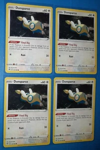 4x Dunsparce 137/189 Pokemon card SWSH Darkness Ablaze common NM - Picture 1 of 1