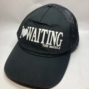 I Love Waiting The Middle Black Mesh Otto Snapback Hat Cap - Picture 1 of 8