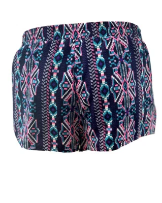 Pantalones Cortos Forever 21 Negros Con Estampado Geométrico Talla M Cintura Elástica Foto 1 de 4