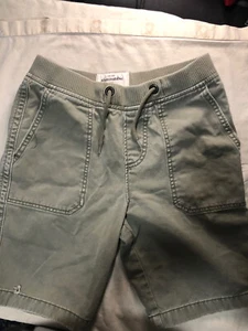 Boys Abercrombie Kids pull on shorts Size Large Army Green pre owned - Picture 1 of 5