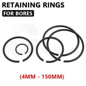 Retaining Rings Round Wire Circlip For Bores Snap Ring Spring Steel DIN 7993 B - Picture 1 of 61