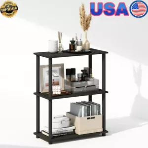 3 Tier Unit Bookcase Multipurpose Compact Display Rack Shelving Composite Wood - Picture 1 of 6