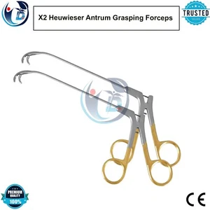 2x Heuwieser Antrum Grasping Forceps Used for Rhinology ENT Surgical Instruments - Picture 1 of 6