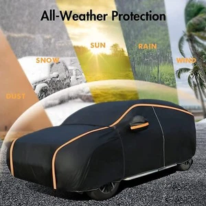 XXL Full Car Cover All Weather Snow Waterproof Dust UV Resistant Protection E8J1 - Picture 1 of 21