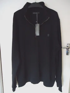 FRENCH CONNECTION SWEATSHIRT SCHWARZ HALF ZIP GR. XXL NEU - Bild 1 von 4