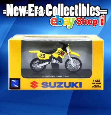 New Ray Suzuki RM 125 1:32 Scale Diecast w/ Plastic Case Lil Xtreme Series 2003 - Image 1 of 4