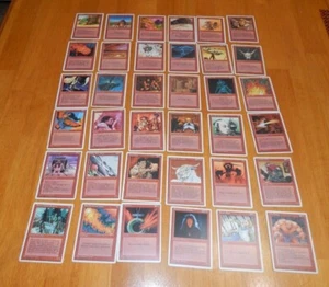 Magic the Gathering mtg Complete your  Set 4th Edition RED  never played - Picture 1 of 42