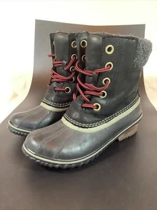 Sorel Women's Slimpack Lace II Boots Black , NL2348-010 Size 6 - Picture 1 of 11