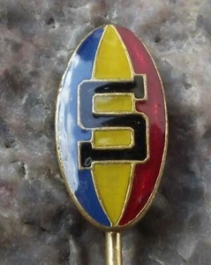 Vintage Sparta Prag Praha Tschechisch Rugby Fußball Union Liga Ball Pin Anstecker - Bild 1 von 6