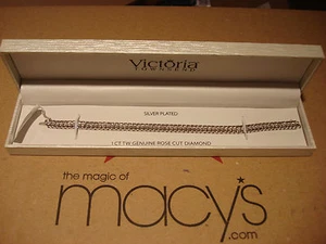 1 Karat TW Macy's Victoria Townsend Tennis Diamant Uhr Link Armband MCB10547 - Bild 1 von 11