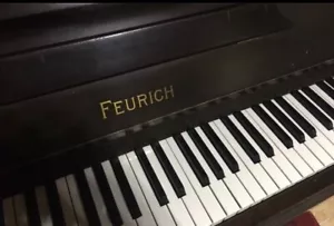 KLAVIER FEURICH 1924-25, Holz, Braun, Maße H 127xB 65xL 138cm - Bild 1 von 5
