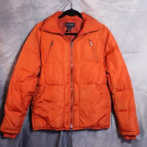 Daniel Cremieux Orange Down Feather Puffer Jacket Men's Size M - Picture 1 of 5