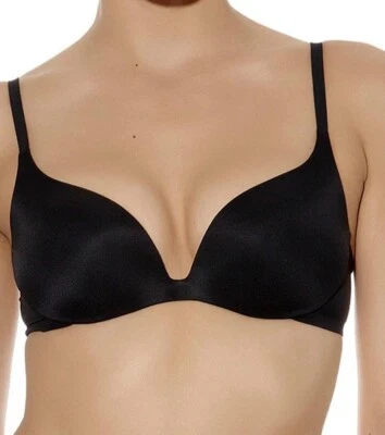 Wacoal Signature Bra Black Size 36A Padded Push Up Deep Plunge T-Shirt BFA310 - Imagem 1 de 4