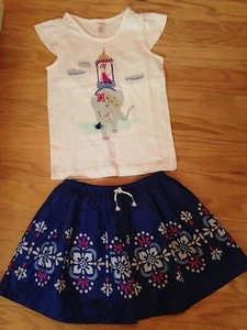 NWT Gymboree Desert Dreams Floral Medallion Skirt Elephant Ride Top Shirt Lot 12 - Picture 1 of 3
