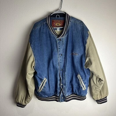 Chaqueta Bomber Universitaria No Fear Denim Vintage Talla XL Unisex Foto 1 de 4