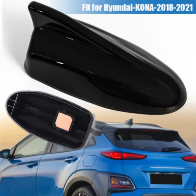 For Hyundai Kona 2018~2024 Black Shark Fin Antenna Base Cover Siganl 96210~J9300 - Image 1 of 4