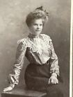 Cc3 Cabinet Card Woman 1890'S Dress Hair Lovely Style Fashion