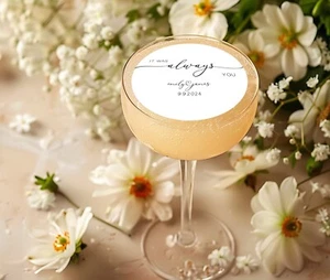 It Was Always You Personalised Cocktail Topper Custom Drinks Topper, Edible - Picture 1 of 8