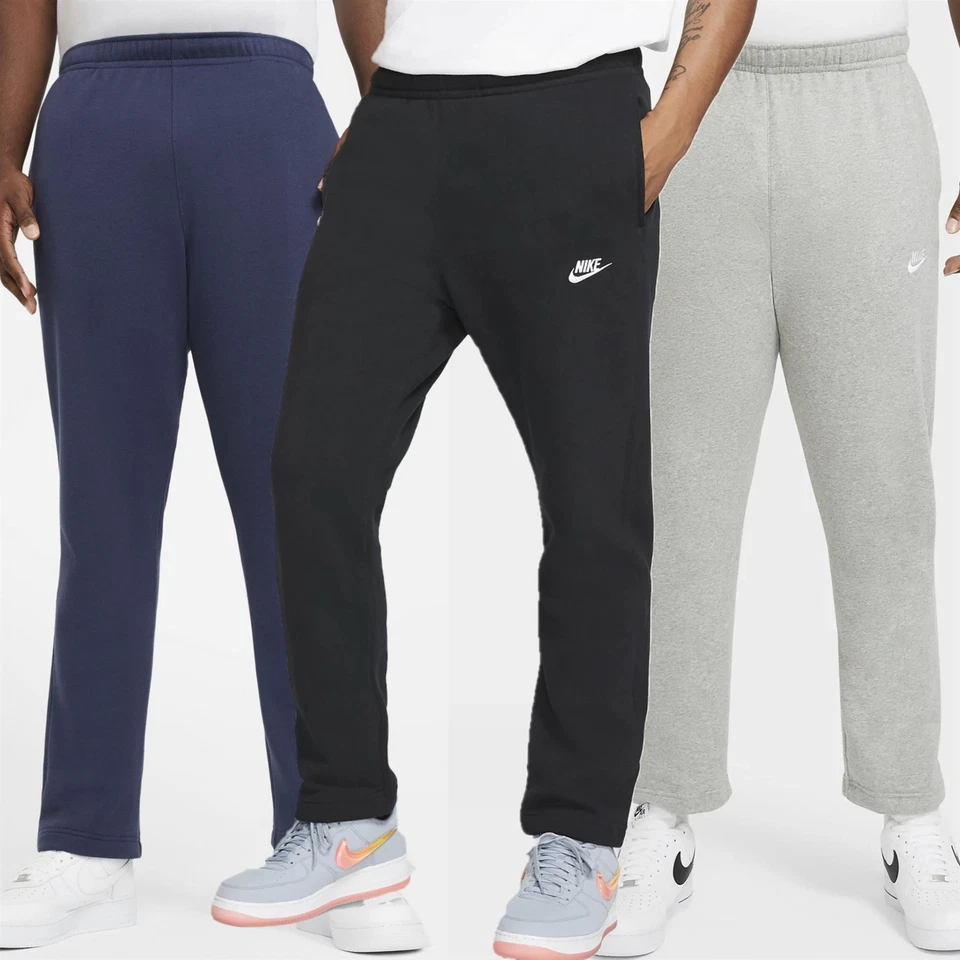 Nike Mens Open Hem Joggers Trackpants Sports Running Jogging Sweat Bottoms - Image 1 of 1