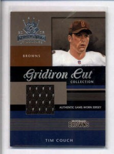 TIM COUCH 2003 DONRUSS GRIDIRON KINGS GAME USED WORN JERSEY #412/475 AJ9335