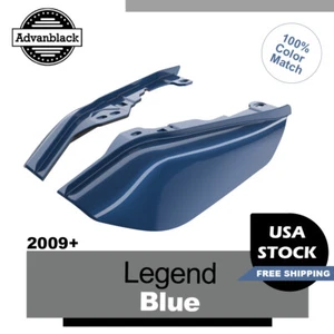 Protector térmico deflector de aire de marco medio Legend azul (brillante) para Harley 2009+ - Imagen 1 de 10