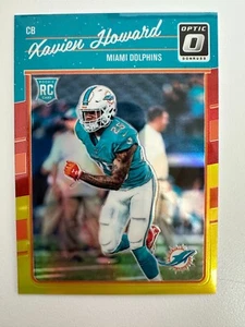 2016 Donruss Optic Rookies Red and Yellow Xavien Howard #149 RC Miami Dolphins - Picture 1 of 2