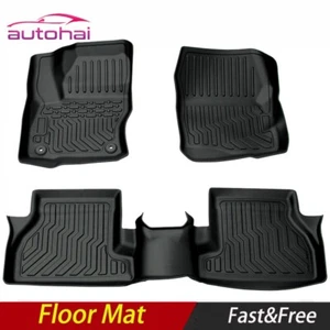 TPE Rubber Car Floor Mats For 12-18 Ford Focus All-Weather Cargo Liner TPE 3D - Picture 1 of 11