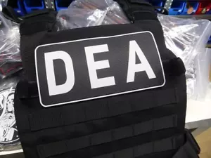 Backplate DEA / Patch Agenzia di Applicazione della Droga, Swat / Patch in Gomma 3D - Foto 1 di 5