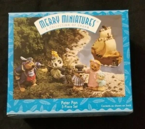Hallmark Merry Miniatures Peter Pan 5-teiliges Set 1997 Neu Geschenk Sammlerstück Zuhause - Bild 1 von 3