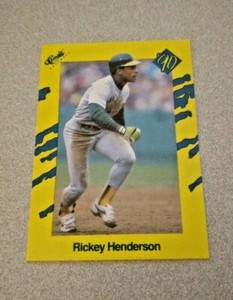 1990 Classic Baseball #T27 Rickey Henderson Oakland A's
