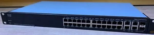 CISCO SF300-24P 24-Port 10/100 Managed Switch (CH586) - Bild 1 von 4