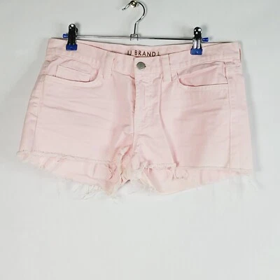 Pantalones Cortos Corte Denim Rosa Marca J Talla 32 Envejecidos Cremallera Mosca Cintura 32 pulgadas 2 Entrepiernas Foto 1 de 4