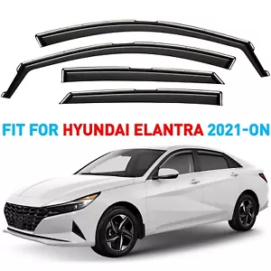Rain Guards Vent Visors Shade for 2021-2025 Hyundai Elantra - Picture 1 of 9